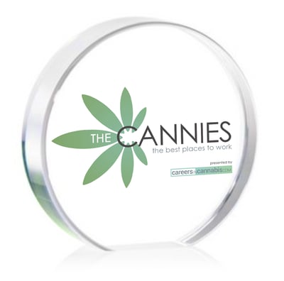 The CANNIES - the best places to work – presented by CareersinCannabis.com – award mockup The CANNIES - the best places to work – presented by CareersinCannabis.com – award mockup
